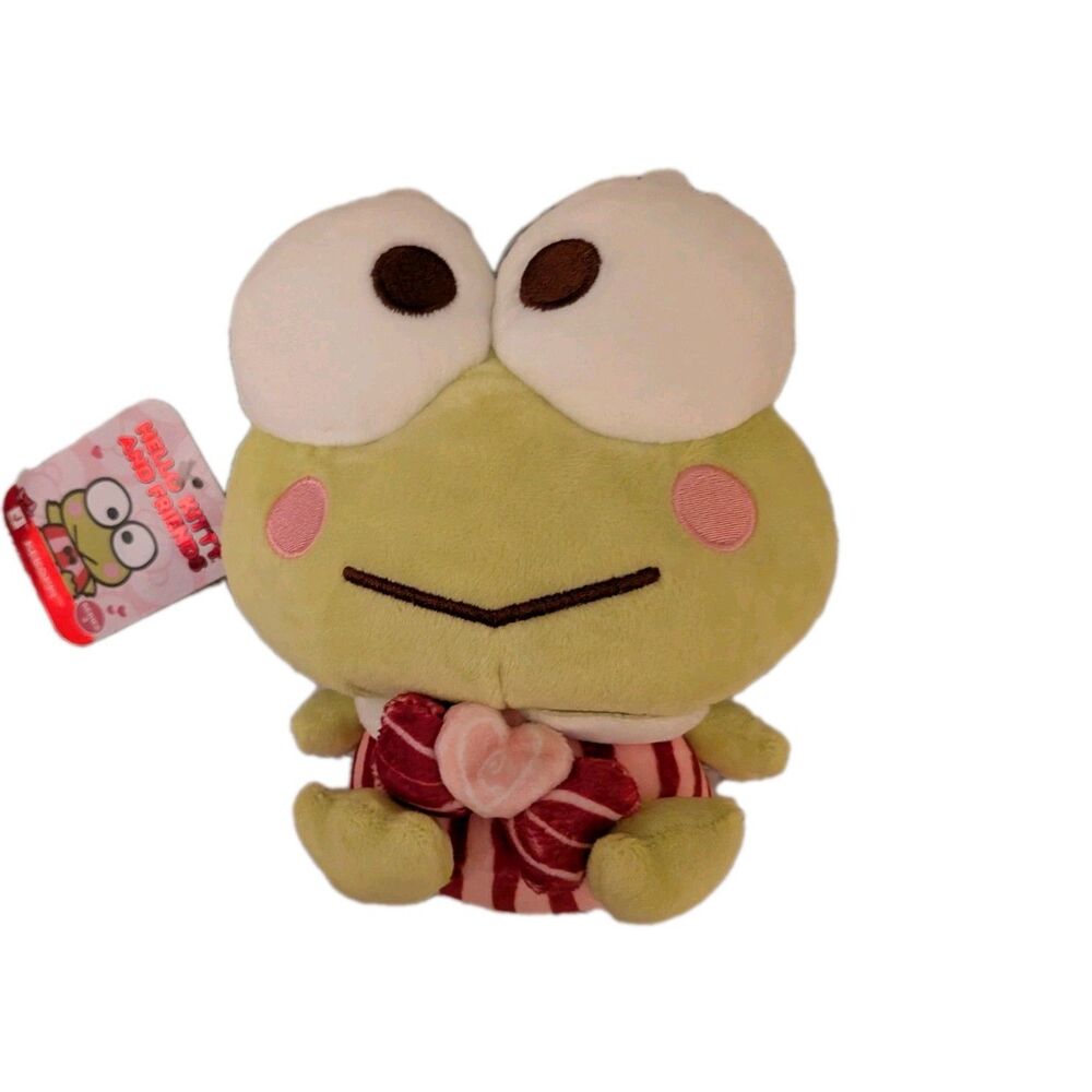 New w/ Tags Sanrio 8" KEROPPI Plush Hello Kitty and Friends Valentine's Day Frog